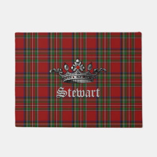 Paillasson Royal Stewart Crown Porte personnalisée Mat