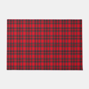 Paillasson Royal Stewart tartan rouge noir plaid