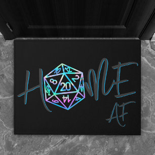 Paillasson RPG - AF Holo Retro PnP Tabletop Dice Welcome