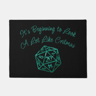 Paillasson RPG Critmas Lime Green Tabletop Role Player Dice