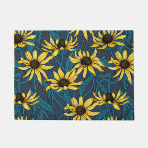 Paillasson Rudbekia jaune sur la marine