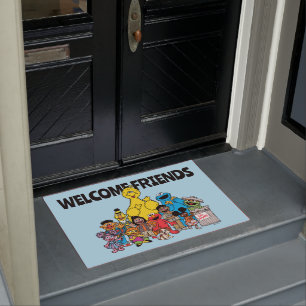 Paillasson Rue Sésame Sesame Pals Bienvenue Amis