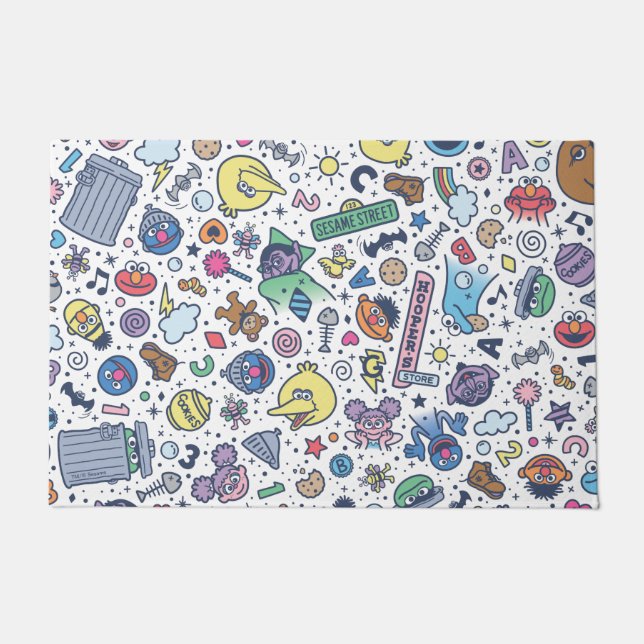 Paillasson Rue Sésame | Sesame Pals DoodMotif (Devant)