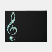 Rug de notes musicales en pierre à bijoux