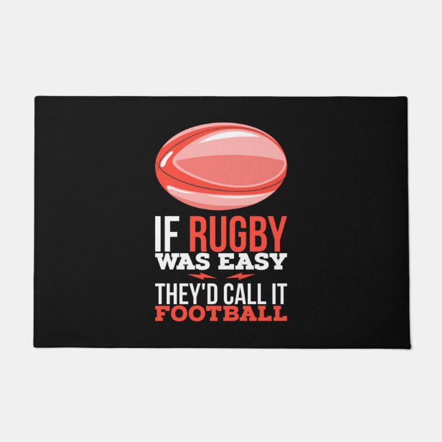 Paillasson Rugby Sport Cadeau (Devant)