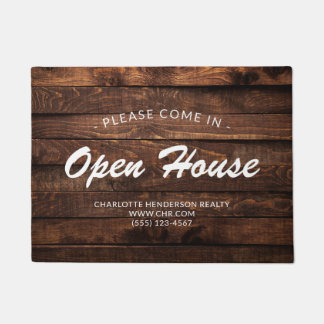 Paillasson Russe Faux Wood Real Estate Open House Doormat