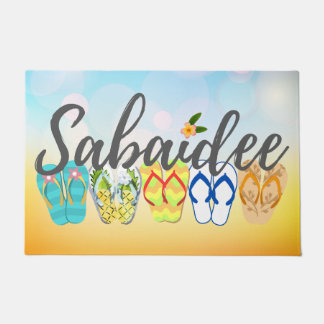 Paillasson Sabaidee Lao Welcome Doormat - Flipflops