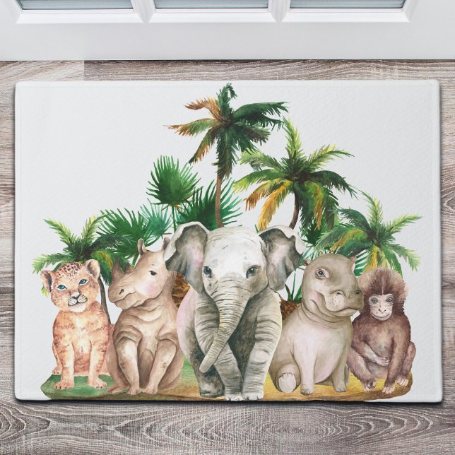 Paillasson Safari Animaux Palmiers (Créateur téléchargé)