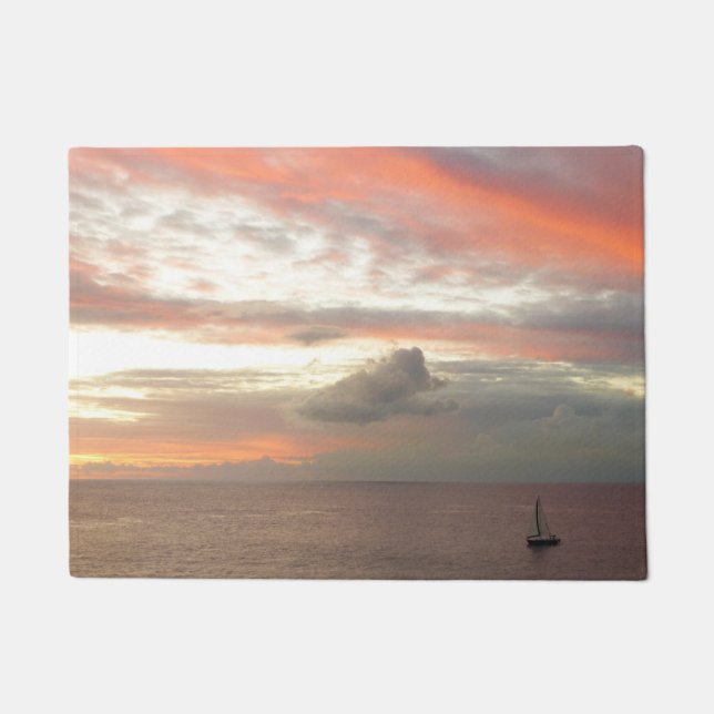 Paillasson Sailboat de Sunset Beautiful (Devant)