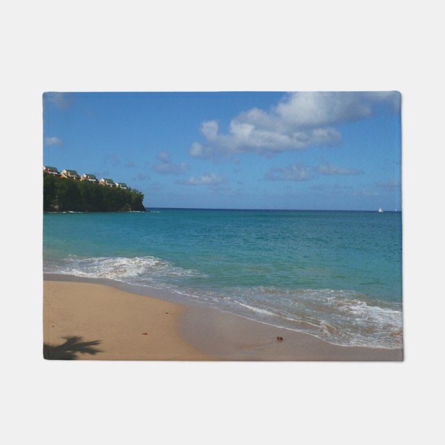 Paillasson Saint Lucia Beach Paysage tropical (Devant)