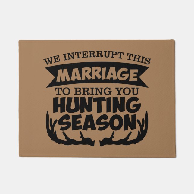 Paillasson Saison de chasse et mariage (Devant)