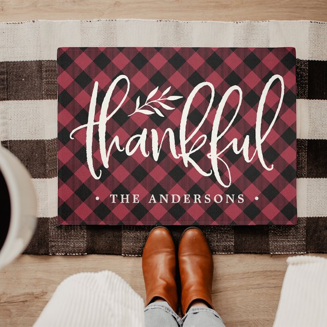 Paillasson Saison de grâce | Thanksgiving personnalisé (Créateur téléchargé)