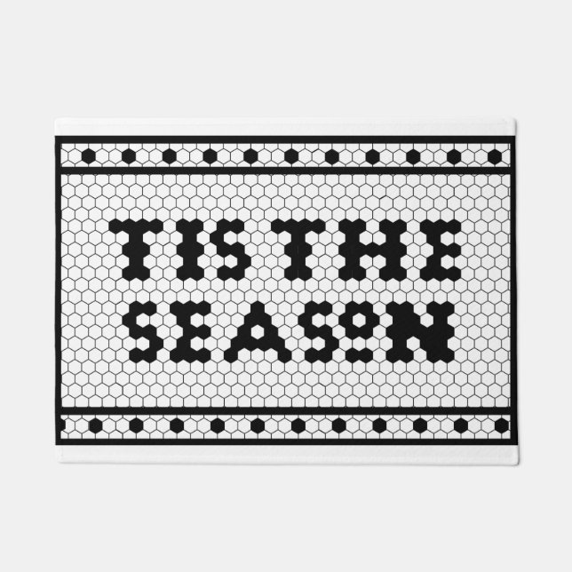 Paillasson Saison de vacances Farmhouse Tile Design (Devant)
