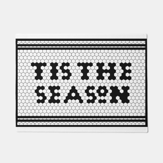 Paillasson Saison de vacances Farmhouse Tile Design (Devant)
