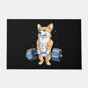 Paillasson Salle De Fitness Corgi Funny Deadlift