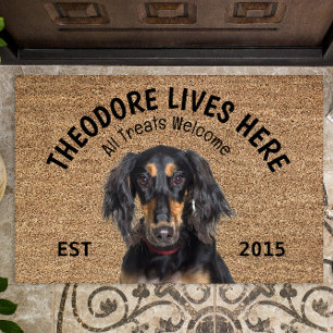 Paillasson Saluki Personalized Dog Lover Doormat