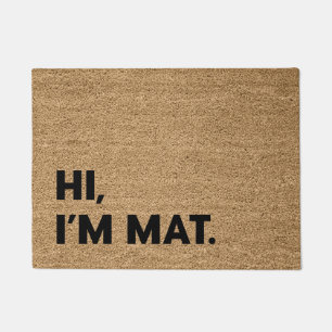 Paillasson Salut, je suis Mat