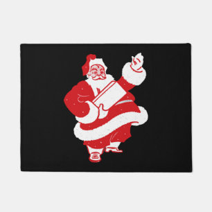 Paillasson Salutation de Noël vintage Père Noël