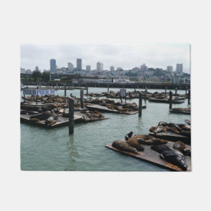 Paillasson San Francisco et Pier 39 Sea Lions City Skyline