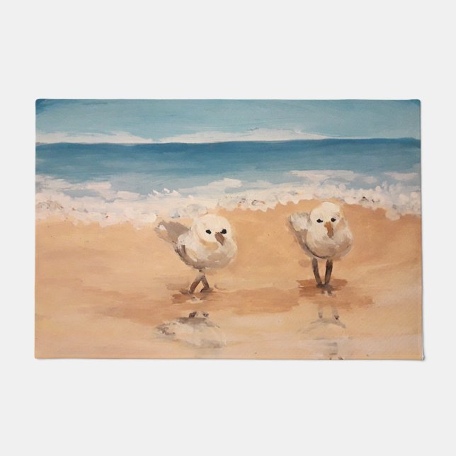 Paillasson Sandpipers au bord du matelas Sea Shore (Devant)