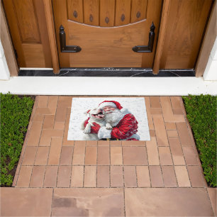 Paillasson Santa Claus et Pitbull Chien Chien Chien Chien