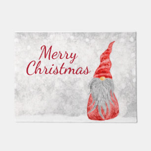 Paillasson Santa Claus Gnome sur terrain neigeux 