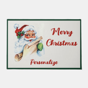 Paillasson Santa Claus Joyeux Noël Fête Personnaliser
