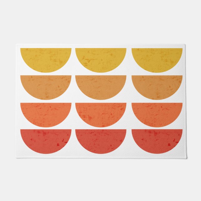 Paillasson Scandinavie Art MidCentury Coucher de soleil (Devant)