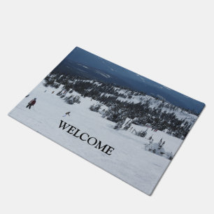 Paillasson Scène de neige hivernale