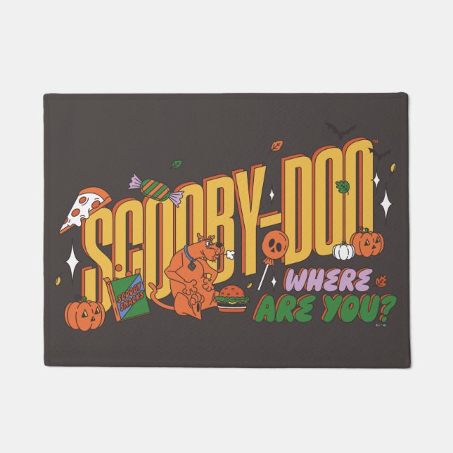 Paillasson Scooby-Doo Halloween Snack Logo (Devant)
