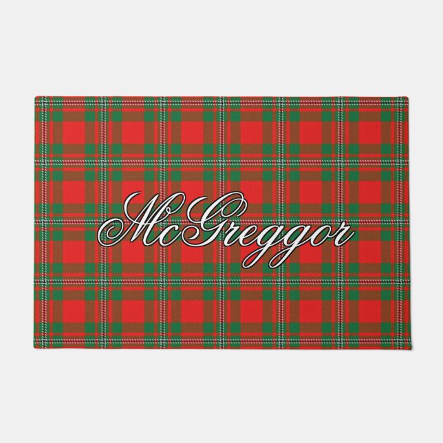 Paillasson Scots Vista Clan Gregor MacGregor Tartan Plaid (Devant)