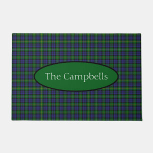 Paillasson Scottish Campbell Family Tartan Personnalisé