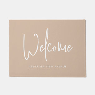 Paillasson Script moderne Couleur personnalisée Accueil minim