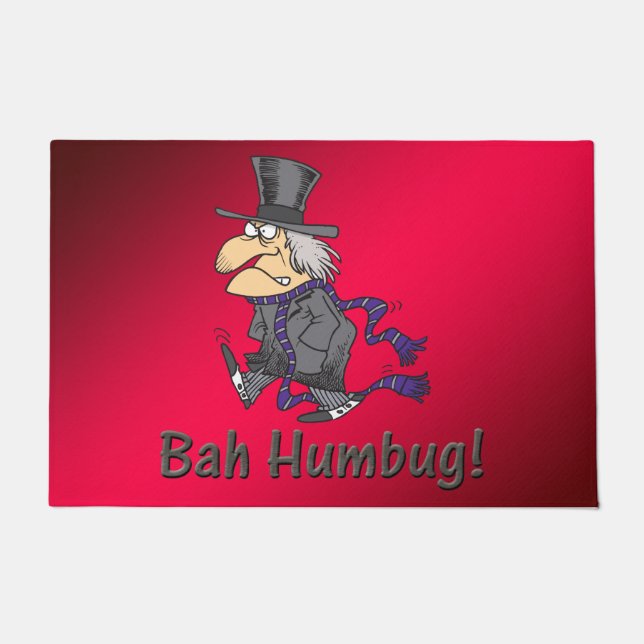 Paillasson Scrooge & Bah Humbug Welcome Mat (Devant)