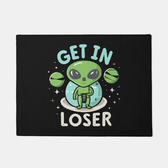 Paillasson Se mettre dans Loser Alien UFO Funny (Devant)