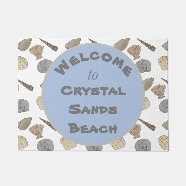 Paillasson Sea Shells Beach House Welcome Mat (Devant)