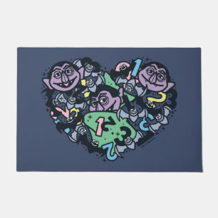 Paillasson Sésame Sésame   Comte von Count Doodle Heart