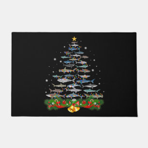 Paillasson Shark Christmas Tree Shark Amateurs Cadeaux Hommes