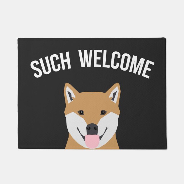 Paillasson Shiba Inu - Pigeon de bienvenue (Devant)
