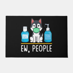 Paillasson Siberian Husky Dog Face Mask And Hand Wash