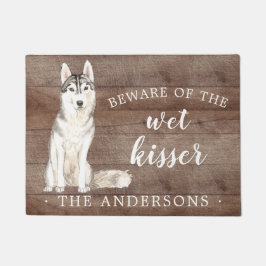 Paillasson Sibérie Husky.Chien Porte personnalisée Mat