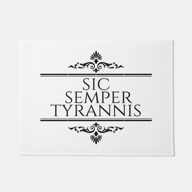 Paillasson Sic Semper Tyrannis (Devant)