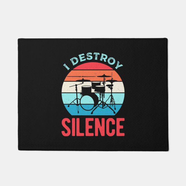 Paillasson Silence de la destruction du tambour (Devant)