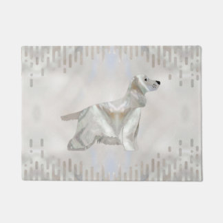 Paillasson Silhouette de perle de Cocker Spaniel
