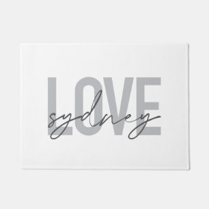 Paillasson Simple, moderne, cool, design urbain Amour Sydney