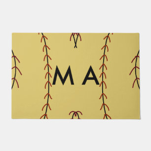 Paillasson Simple monogramme ajouter votre nom lettre man min