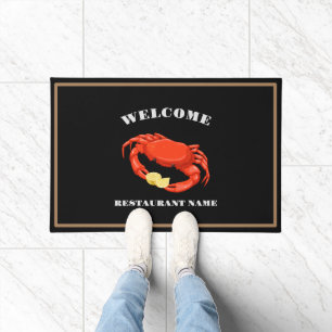 Paillasson Simple Red cri maïs fruits de mer Nom du logo du r