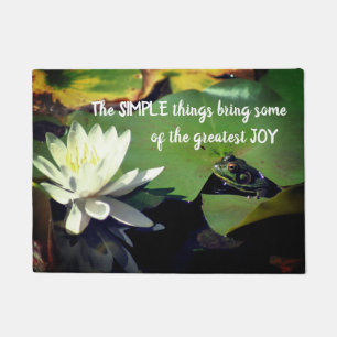 Paillasson Simple Thèmes Frog Citation Inspirationnelle