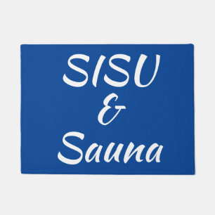 Paillasson SISU & Sauna Doormat (Bleu) Paillon finlandais)