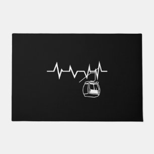 Paillasson Ski Lift Heartbeat Skier